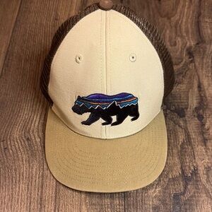 Patagonia Brown Bear Mesh Trucker Adjustable Hat